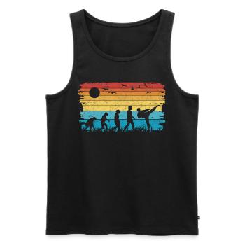 Karate Evolution Selbstverteidigung Kampfsport - Männer Premium Bio Tank Top - Schwarz - Vorne - AI Model Male 178 light (178cm)