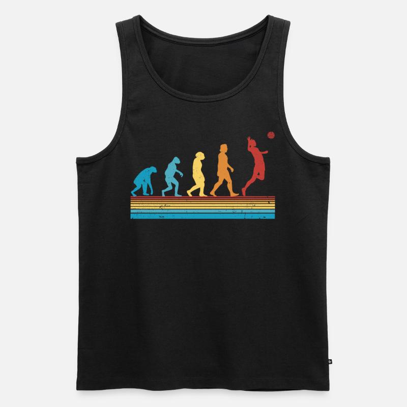 Volleyball Evolution Volleyball Player - Men's Premium Organic Tank Top - black