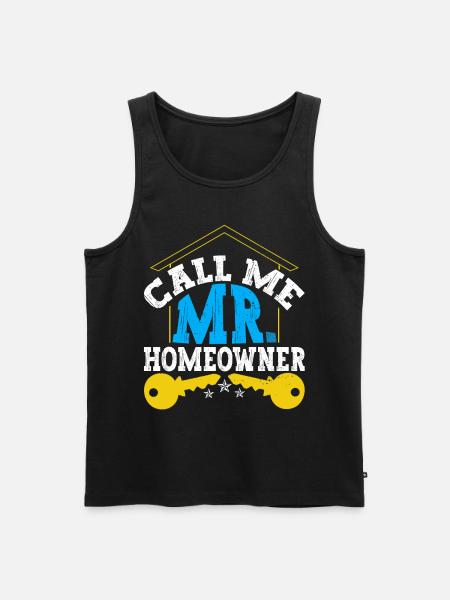 Mr. Homeowner - Men's Premium Organic Tank Top - black