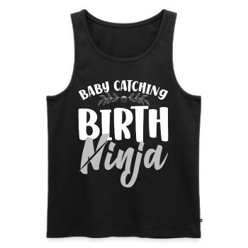 LD Labour And Delivery Nurse - Men's Premium Organic Tank Top - black - Front - Michal (187cm)