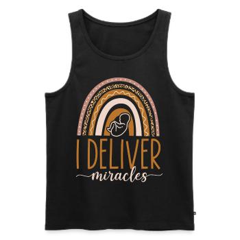 LD Labour And Delivery Nurse - Men's Premium Organic Tank Top - black - Front - Michal (187cm)