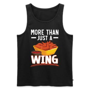 Buffalo Wings Foodie Cuisine Américaine Poulet - Débardeur bio Premium Homme - noir - Devant - Michal (187cm)