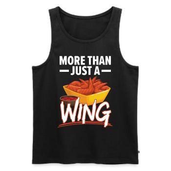 Buffalo Wings Foodie Cuisine Américaine Poulet - Débardeur bio Premium Homme - noir - Devant - Michal (187cm)