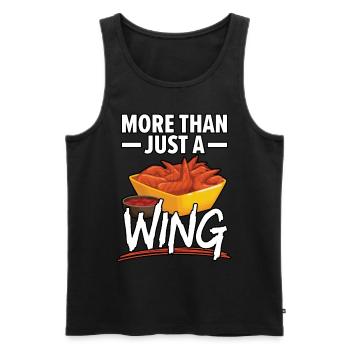 Buffalo Wings Foodie Cuisine Américaine Poulet - Débardeur bio Premium Homme - noir - Devant - Michal (187cm)