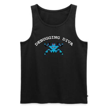 Debugging Diva Coding Debugger Hacker - Männer Premium Bio Tank Top - Schwarz - Vorne - AI Model Male 178 light (178cm)