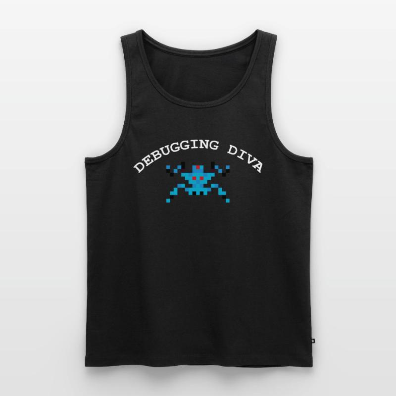 Debugging Diva Coding Debugger Hacker Männer Premium Bio Tank Top