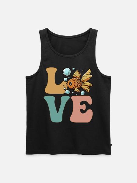 Goldfish Fish Lover Goldfish - Men's Premium Organic Tank Top - black
