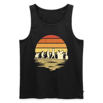 Gamer Evolution Gaming Zocken Video Game - Männer Premium Bio Tank Top - Schwarz - Vorne - AI Model Male 178 light (178cm)