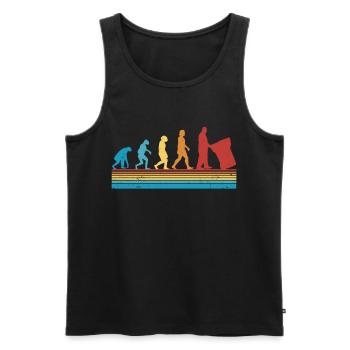 Garbage Man Evolution Garbage Truck - Men's Premium Organic Tank Top - black - Front - AI Model Male 178 light (178cm)