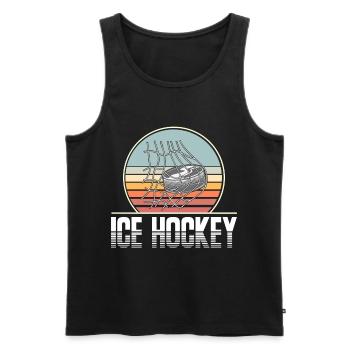 Eishockey Ice Hockey - Men's Premium Organic Tank Top - black - Front - Michal (187cm)