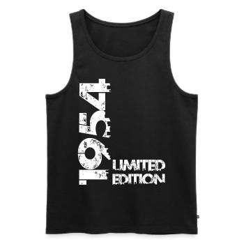 Edition limitée 1954 - Débardeur bio Premium Homme - noir - Devant - Michal (187cm)