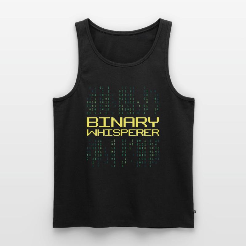 Binary Whisperer Funny Programming Coding Quote Männer Premium Bio Tank Top