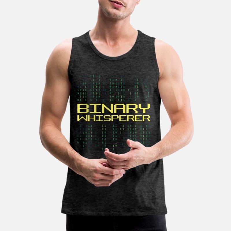 Binary Whisperer Funny Programming Coding Quote Männer Premium Bio Tank Top
