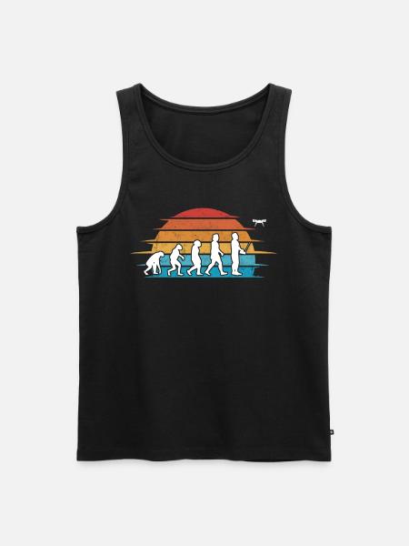 Drohne Evolution Drohnenpilot Quadrocopter - Männer Premium Bio Tank Top - Schwarz