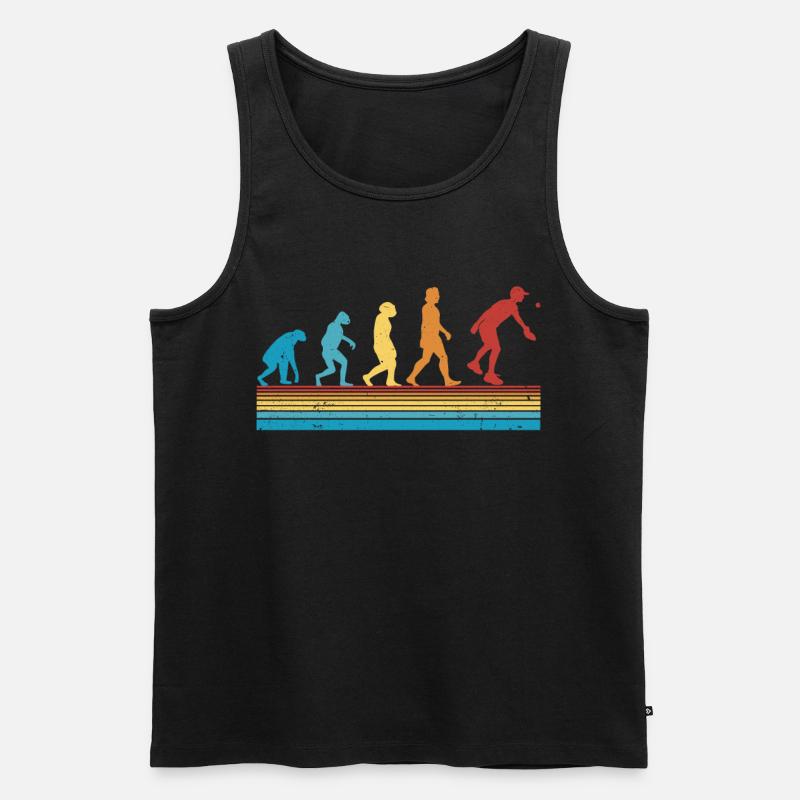 Pickleball Evolution Pickleball Players - Men's Premium Organic Tank Top - black