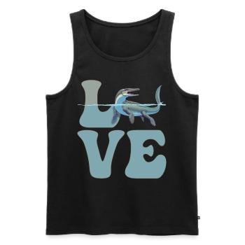 Mosasaurus Dinosaurier - Männer Premium Bio Tank Top - Schwarz - Vorne - AI Model Male 178 light (178cm)