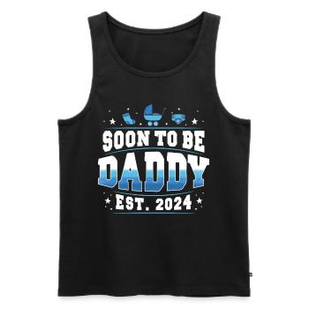 Soon To Be Daddy 2024 - Men's Premium Organic Tank Top - black - Front - Michal (187cm)
