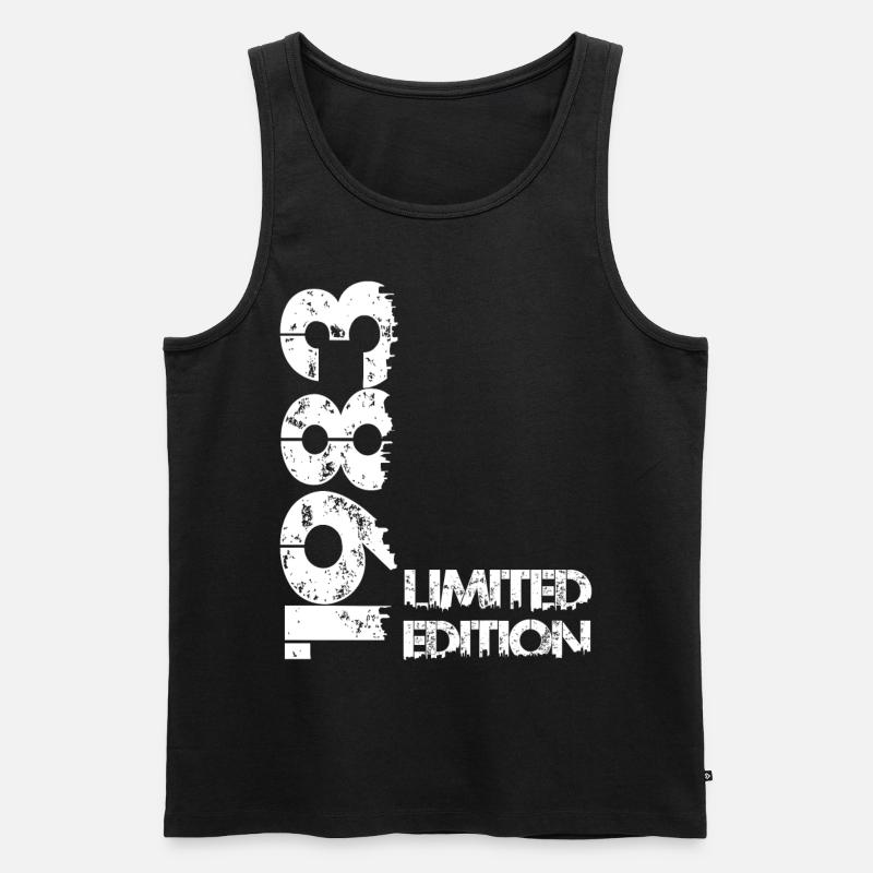 Limited Edition 1983 - Männer Premium Bio Tank Top - Schwarz