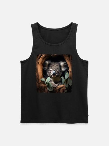 Koalas realistic Koala - Men's Premium Organic Tank Top - black
