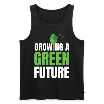 Growing a Green Future Environmental Protection Ea - Männer Premium Bio Tank Top - Schwarz - Vorne - Michal (187cm)