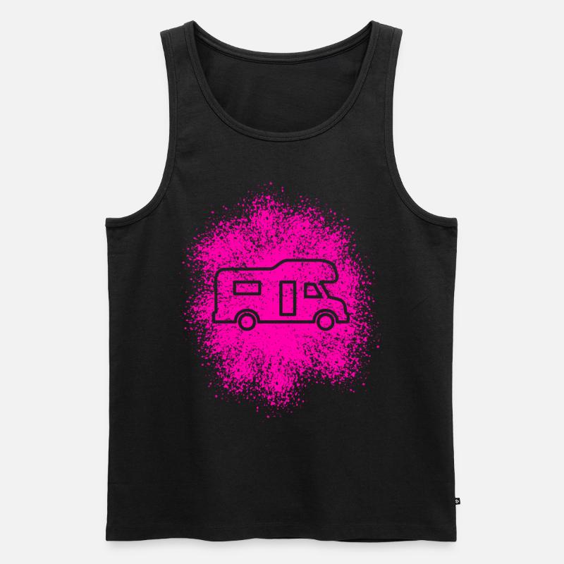 Alkoven Wohnmobil - Männer Premium Bio Tank Top - Schwarz