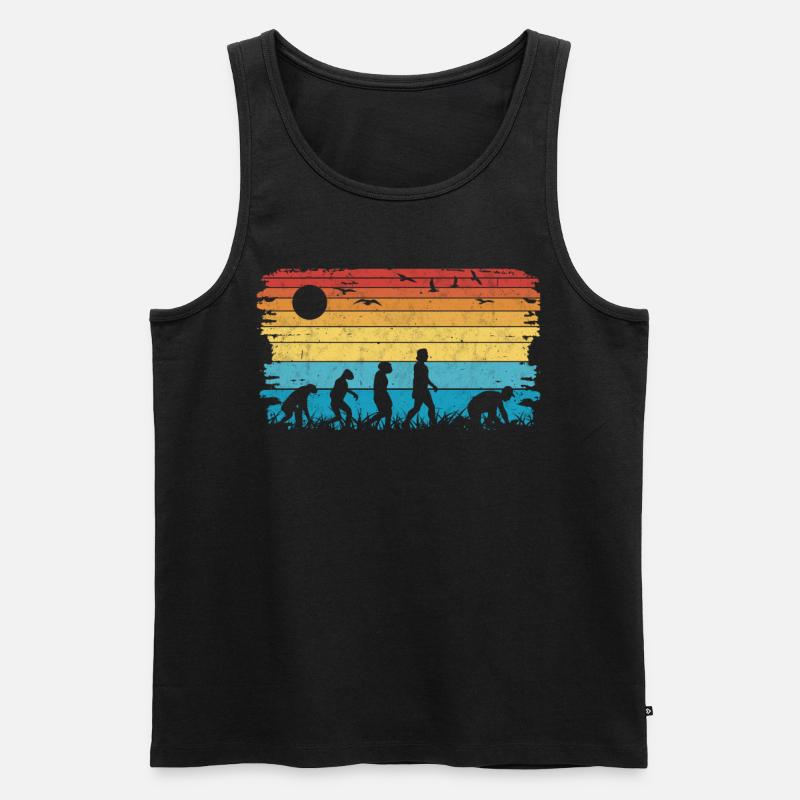 Tiler Evolution Retro - Men's Premium Organic Tank Top - black