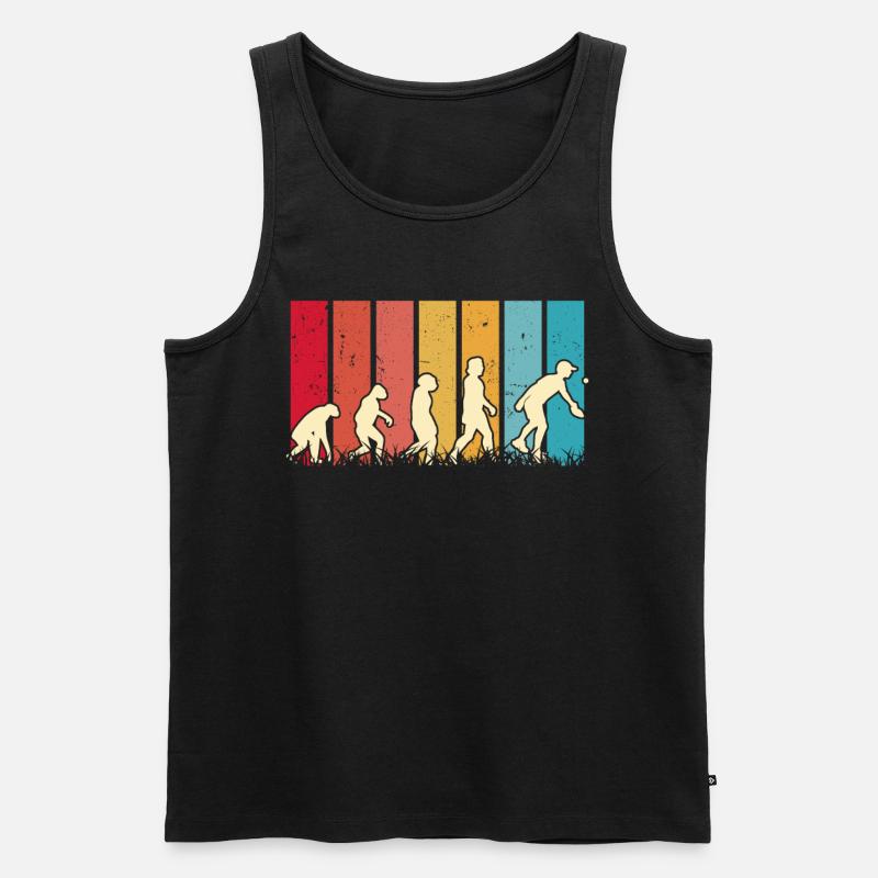Pickleball Evolution Pickleball Players - Men's Premium Organic Tank Top - black
