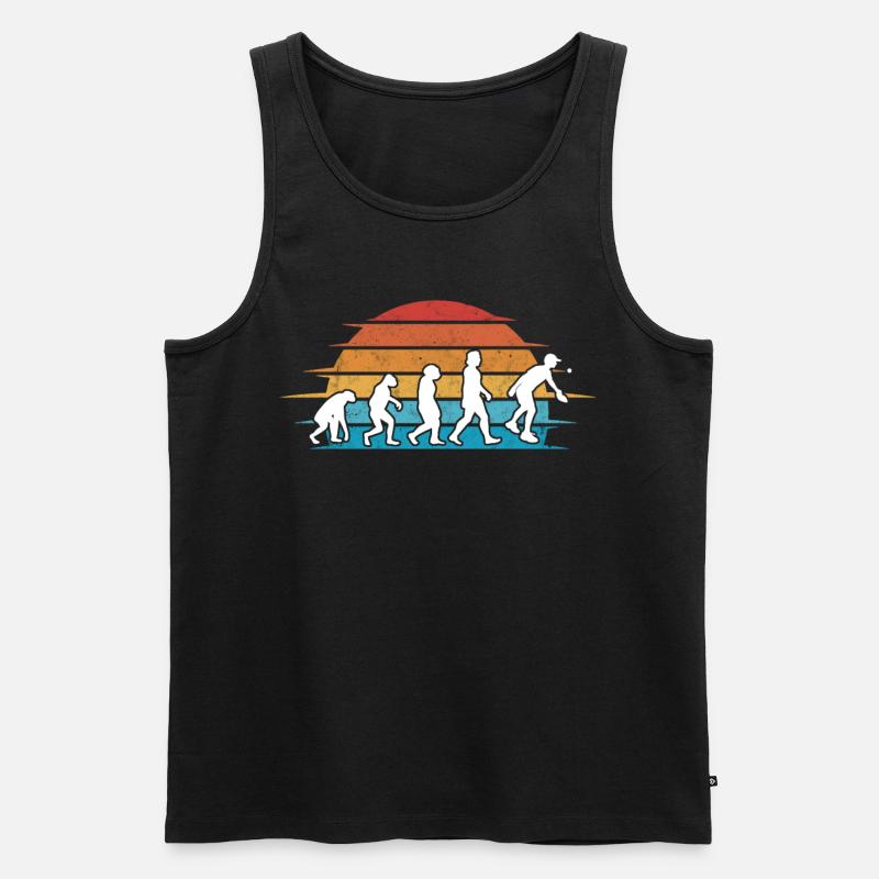 Pickleball Evolution Pickleball Players - Men's Premium Organic Tank Top - black