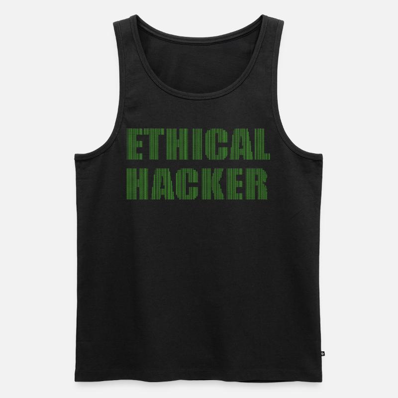 Hacker éthique Ethischer Hacker - Débardeur bio Premium Homme - noir