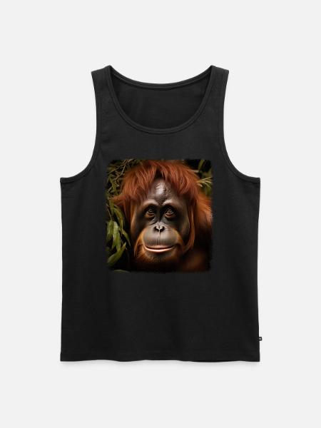 Orangutanger realistiske Orangutanger - Herre Premium økologisk tanktop - sort