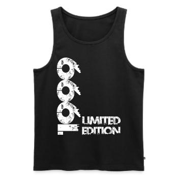 Limited Edition 1999 - Männer Premium Bio Tank Top - Schwarz - Vorne - Michal (187cm)