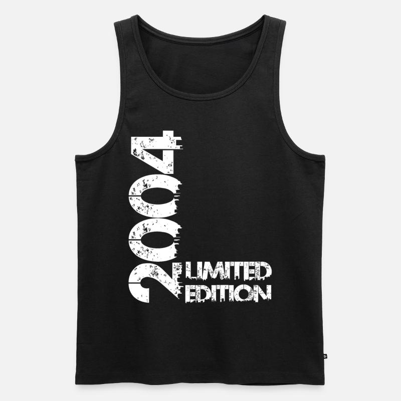 Limited Edition 2004 - Männer Premium Bio Tank Top - Schwarz