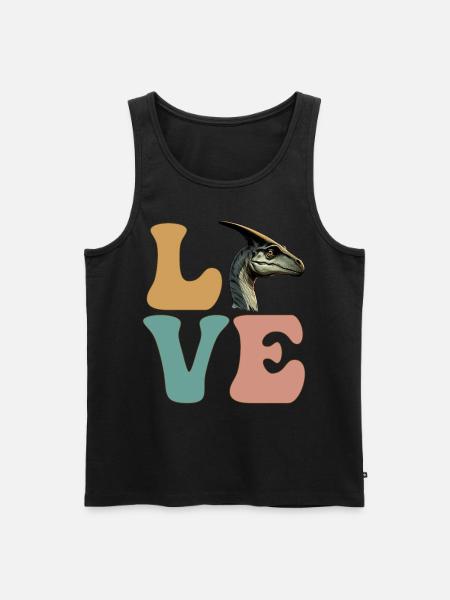 Parasaurolophus Dinosaurs - Men's Premium Organic Tank Top - black