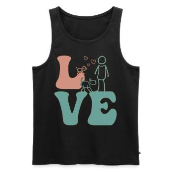 Pet Sitter Pet Sitting - Men's Premium Organic Tank Top - black - Front - AI Model Male 178 light (178cm)