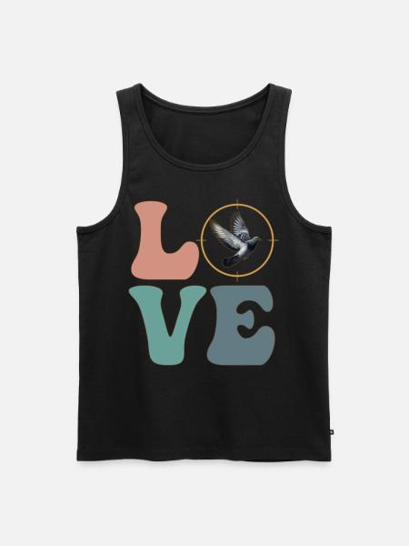 Taubenjäger Taubenjagd - Männer Premium Bio Tank Top - Schwarz