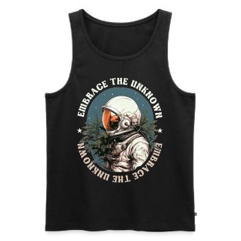 Embrace The Unknown Confidence Growth Mindset Astr - Männer Premium Bio Tank Top - Schwarz - Vorne - Michal (187cm)