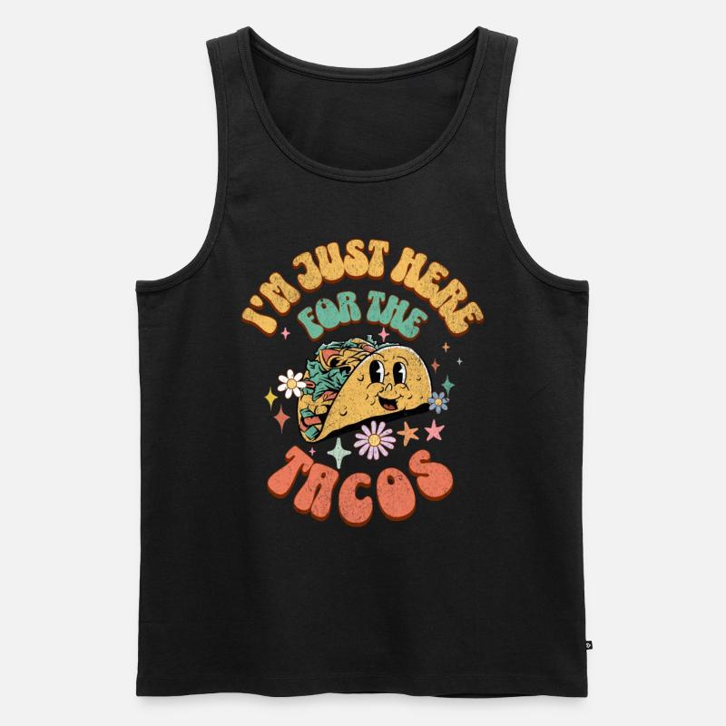 Taco - Männer Premium Bio Tank Top - Schwarz