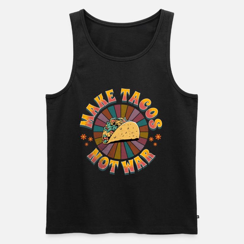 Taco - Männer Premium Bio Tank Top - Schwarz