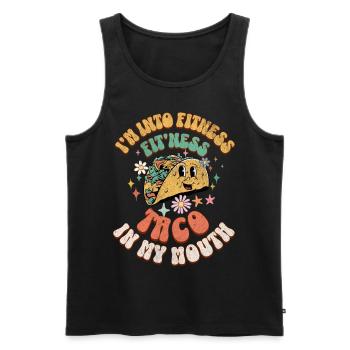 Taco - Männer Premium Bio Tank Top - Schwarz - Vorne - AI Model Male 178 light (178cm)