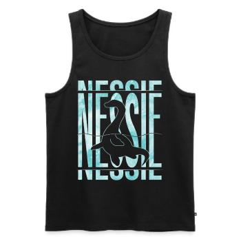 Nessie Loch Ness Monster - Männer Premium Bio Tank Top - Schwarz - Vorne - Michal (187cm)