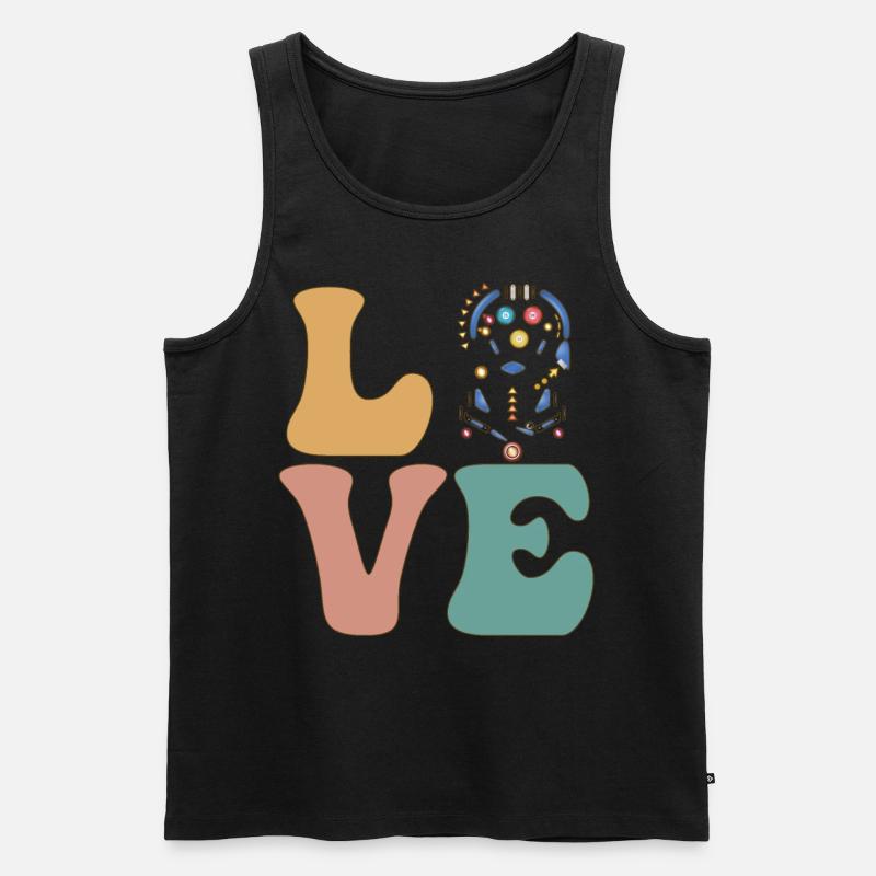 Pinball Arcade Spiel - Männer Premium Bio Tank Top - Schwarz