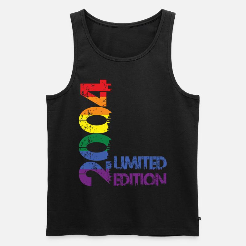 Limited Edition 2004 - Männer Premium Bio Tank Top - Schwarz