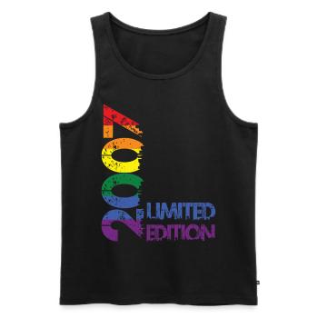 Limited Edition 2007 - Männer Premium Bio Tank Top - Schwarz - Vorne - Michal (187cm)