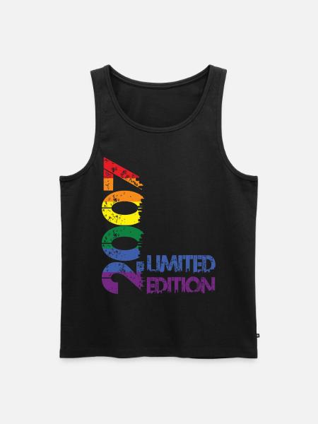 Limited Edition 2007 - Männer Premium Bio Tank Top - Schwarz