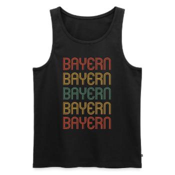 Bayer Bayerin Bayern - Männer Premium Bio Tank Top - Schwarz - Vorne - AI Model Male 178 light (178cm)