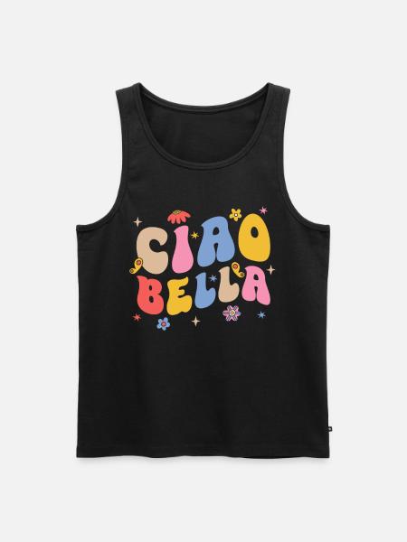 Ciao Bella - Men's Premium Organic Tank Top - black