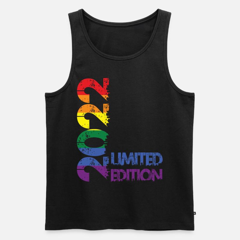 Limited Edition 2022 - Männer Premium Bio Tank Top - Schwarz