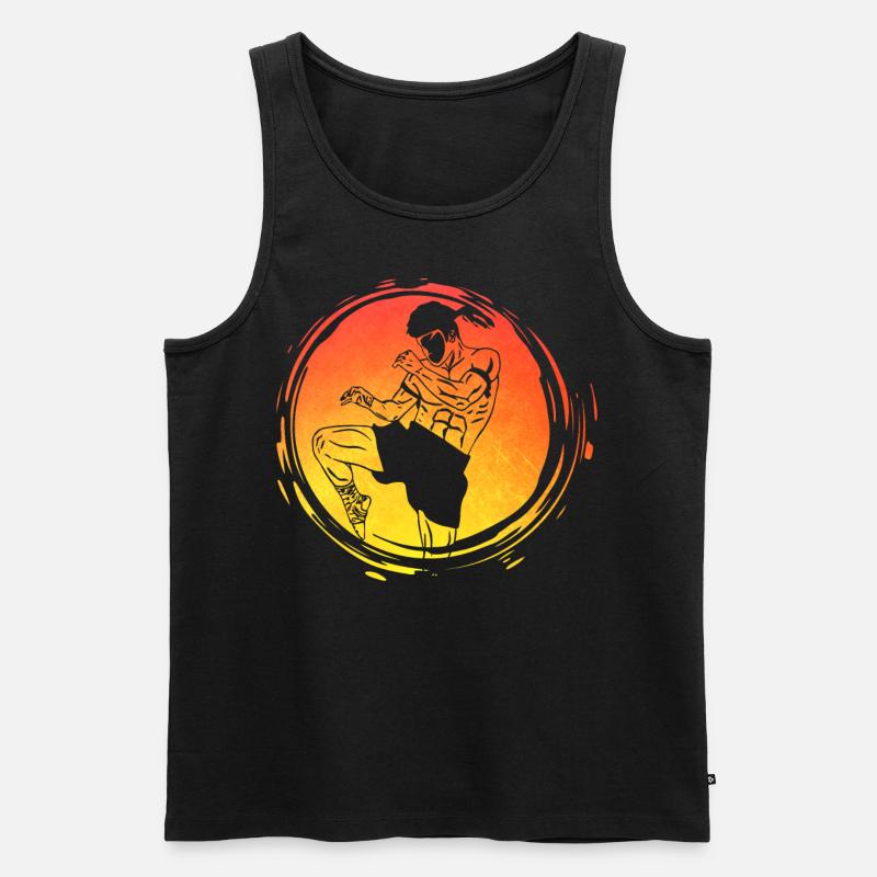 Muay Thai - Männer Premium Bio Tank Top - Schwarz