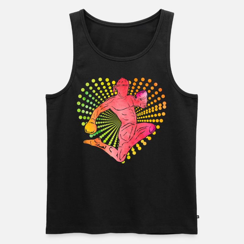 Muay Thai - Männer Premium Bio Tank Top - Schwarz