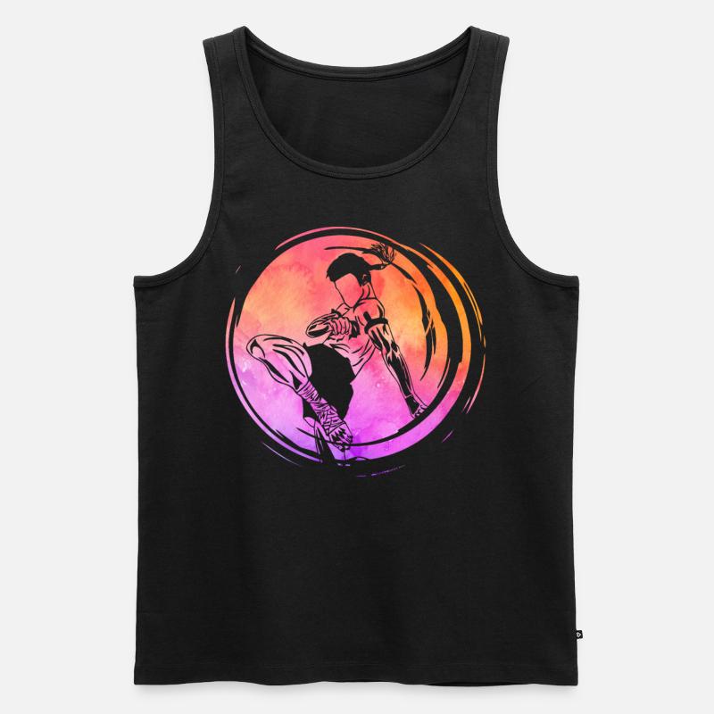Muay Thai - Männer Premium Bio Tank Top - Schwarz